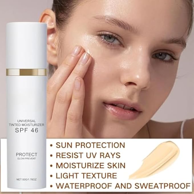 GraGra TINTED MOISTURISER SUNSCREEN, SPF 46 TINTED S-UNSCREEN, ANTI-AGING SUNSCREEN FOR FACE WITH VITAMIN C, ALL-IN-ONE FACE S_UNSCREEN AND FOUNDATION, NATURAL COVERAGE FOR FACIAL & DAILY USE - Image 2